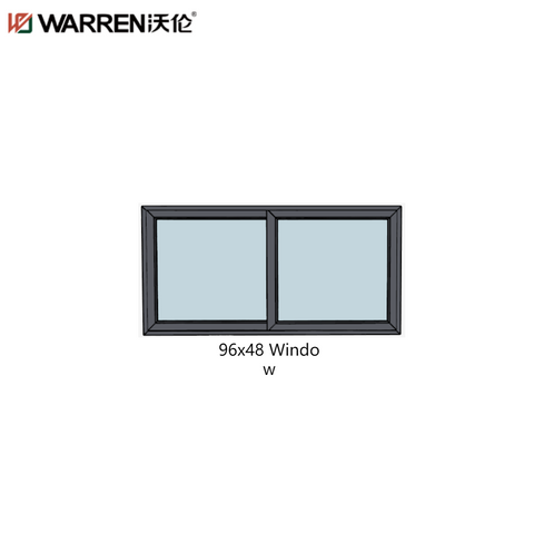 96x48 Siding Aluminium Double Glazing White Energy Efficient Window Companies