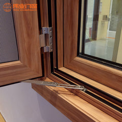 2019 China factory price swing wooden aluminium casement windows on China WDMA