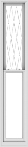 WDMA 20x102 (19.5 x 101.5 inch)  Aluminum Single Double Hung Window with Diamond Grids