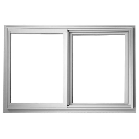 36x24 35.5x23.5 White Vinyl PVC Sliding Window With Fiberglass Mesh Screen