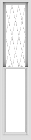 WDMA 24x108 (23.5 x 107.5 inch)  Aluminum Single Double Hung Window with Diamond Grids