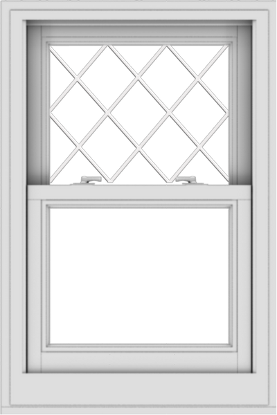 WDMA 24x36 (23.5 x 35.5 inch)  Aluminum Single Double Hung Window with Diamond Grids