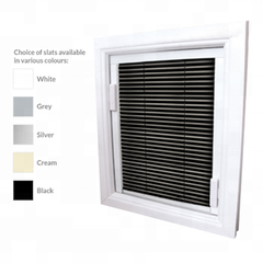 27mm venetian blinds magetic control outside glass windows on China WDMA