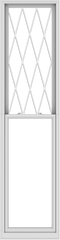 WDMA 30x120 (29.5 x 119.5 inch)  Aluminum Single Double Hung Window with Diamond Grids