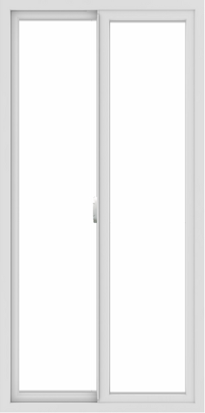 WDMA 30x60 (29.5 x 59.5 inch) Vinyl uPVC White Slide Window without Grids Interior