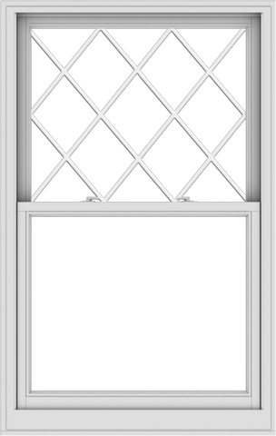 WDMA 38x60 (37.5 x 59.5 inch)  Aluminum Single Double Hung Window with Diamond Grids