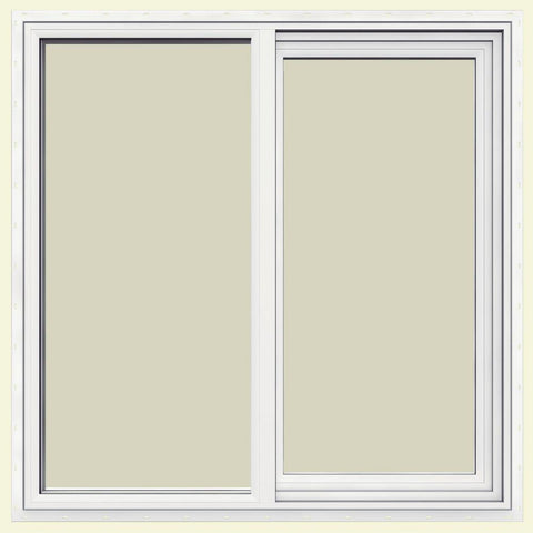 48x48 47.5x35.5 White Vinyl Sliding Window