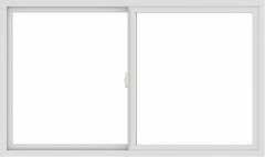 WDMA 60x36 (59.5 x 35.5 inch) Vinyl uPVC White Slide Window without Grids Interior