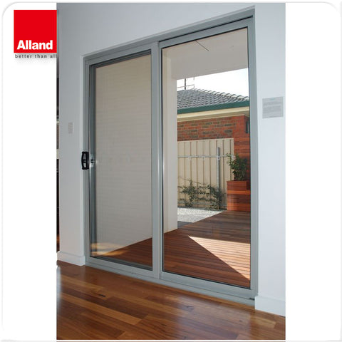 72" x 76" White Aluminum Sliding Patio Door with double tempered glass on China WDMA