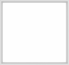 WDMA 96x90 (95.5 x 89.5 inch) Vinyl uPVC White Picture Window without Grids-1
