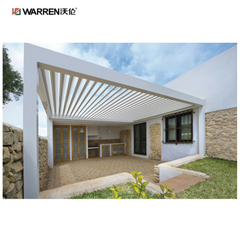 Warren 8x10 outdoor pergola with aluminium waterproof louver roof