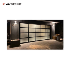 Warren 10x11 Black Garage Door With Side Windows for House