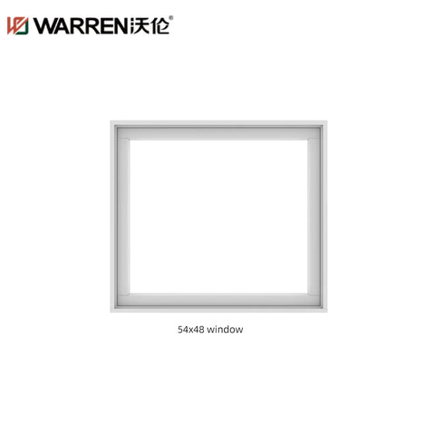 Warren 54x48 Window White Flush Casement Windows Triple Pane Casement Windows