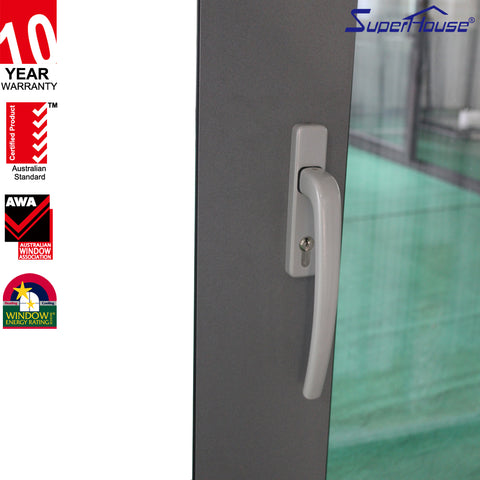 AS/NZ/USA standard unique waterproof aluminum glass bathroom doors front doors modern design office entry doors on China WDMA