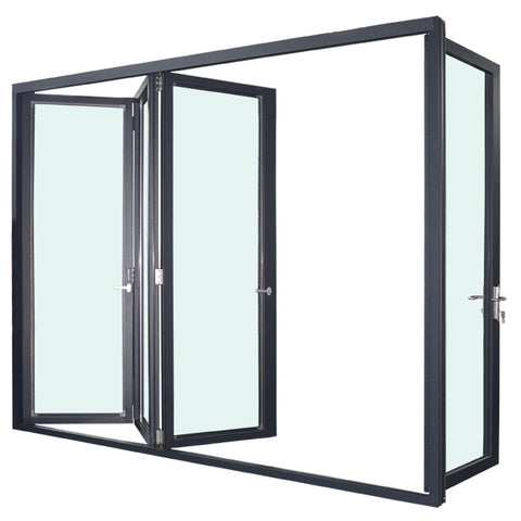 AS/NZS2047 AS/NZS2208 & AS/NZS1288 standard aluminum bi folding glass bathroom door with blind on China WDMA