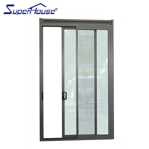 AS2047/AAMA/CSA Certified slim frame double glass aluminium exterior 3 tracks sliding stacker door on China WDMA