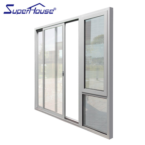 AS2047/AAMA/CSA Standard hot sale new design aluminium Patio sliding Glass door with double glass on China WDMA