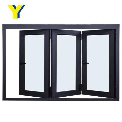 AS2047 Standard aluminium alloy energy saving double glass window aluminium bifolding windows door on China WDMA