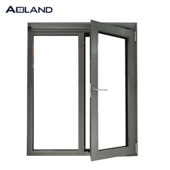 AS2047 aluminium metal structural frame double glazed casement windows design customized size and color on China WDMA