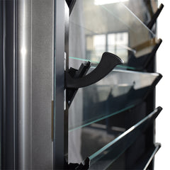 AS2047 standard custom sale modern aluminium frame durable glass louvre windows on China WDMA