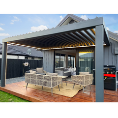 Warren 12x20 waterproof pergola for patio aluminum canopy