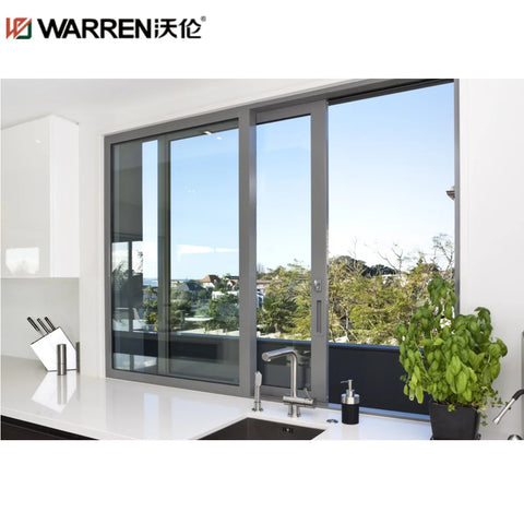 Warren Bronze Aluminum Sliding Windows Narrow Floor To Ceiling Windows Frameless Sliding Glass Windows