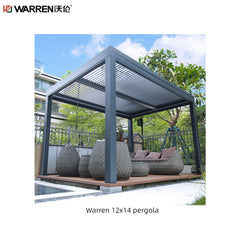 Warren 12x14 pergola with roof louvered patio aluminum waterproof