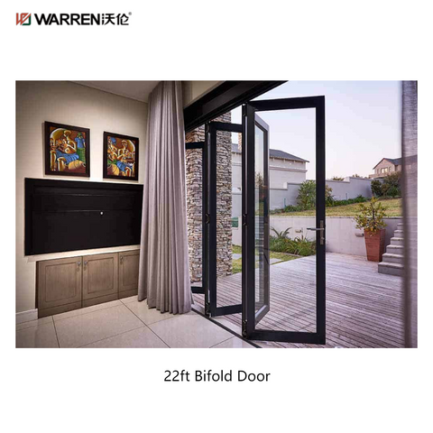 22ft Bifold Door Modern Interior Glass Folding Doors