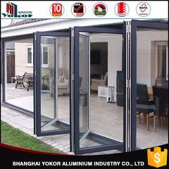 Aluminium bifold low-e double glazed panel doors prices easy to install on China WDMA