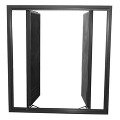 Aluminium louver blade shutter window/louver window with exhaust fan on China WDMA