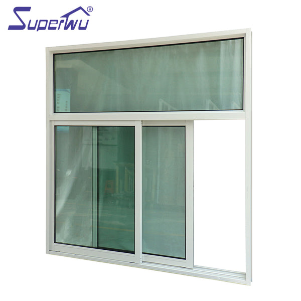 Aluminium profile translucent glass hurricane impact sliding windows for villa on China WDMA