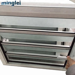 Aluminium shutter windows price louver window for sale on China WDMA