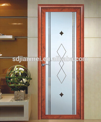 Aluminum Door Waterproof Bathroom Door With Glass on China WDMA