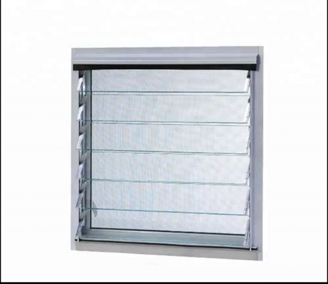Aluminum Frame Glass Moveable Louvers Jalousie Window With Single Glass And American Hardware on China WDMA