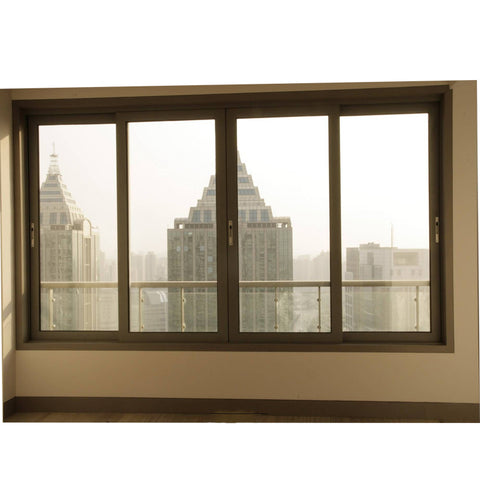 Aluminum Ordinary profile frame Double tempered glass sliding Window for home and office on China WDMA
