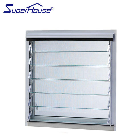 Aluminum frame glass blade louvre window price of glass jalousie on China WDMA