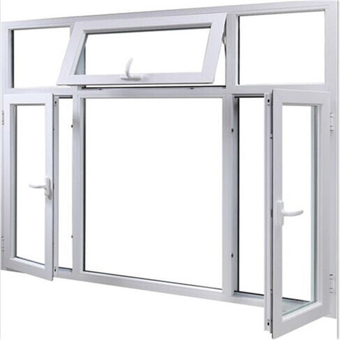 Aluminum frame tempered single/double glass swing window with mosquito net on China WDMA