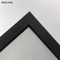 Aluminum frosted glass fixed windows and doors manufacturer on China WDMA