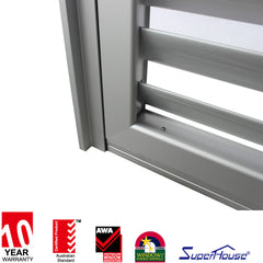 Australia Standard AS2047 Exterior Durable Storm-proof Aluminium jalousie Doors Made in China on China WDMA