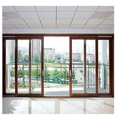Australian standards double glazing lowes bi fold door/Accordion aluminum glass patio exterior bifold doors on China WDMA