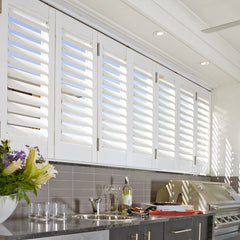 Best Seller Basswood Blind Waterproof Louver Shutters on China WDMA