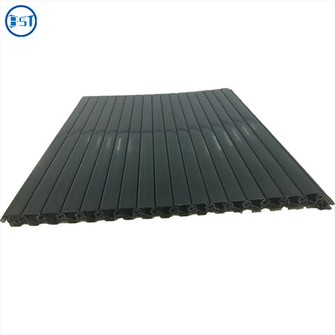Black and white plastic door for wooden cabinet roller shutter door on China WDMA