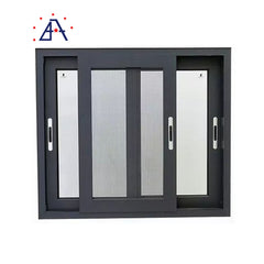 China Supplier tempered glass thermal break sliding aluminum window with screen on China WDMA