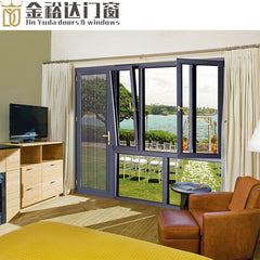 China hot sale soundproof aluminum window aluminum casement window bathroom window with top quality on China WDMA