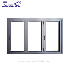 China product tempered glass aluminium electric house folding windows on China WDMA