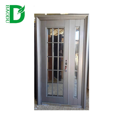 China supplier security steel door apartment main gate design folding security gate on China WDMA