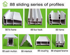 Chinese factory 88 sliding upvc window door profile on China WDMA