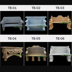 Customize Design Sculpture Stone Garden Decorative Park Hand Carve Statue Carrara White Marble Outdoor Bench on China WDMA