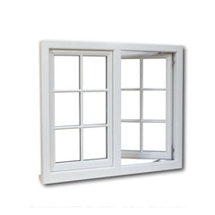 Customized UPVC/PVC windows double glazed, single hung glass window on China WDMA