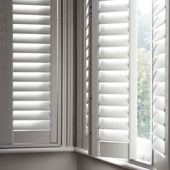 Customized hot sale windows double pain with wooden shutters on China WDMA